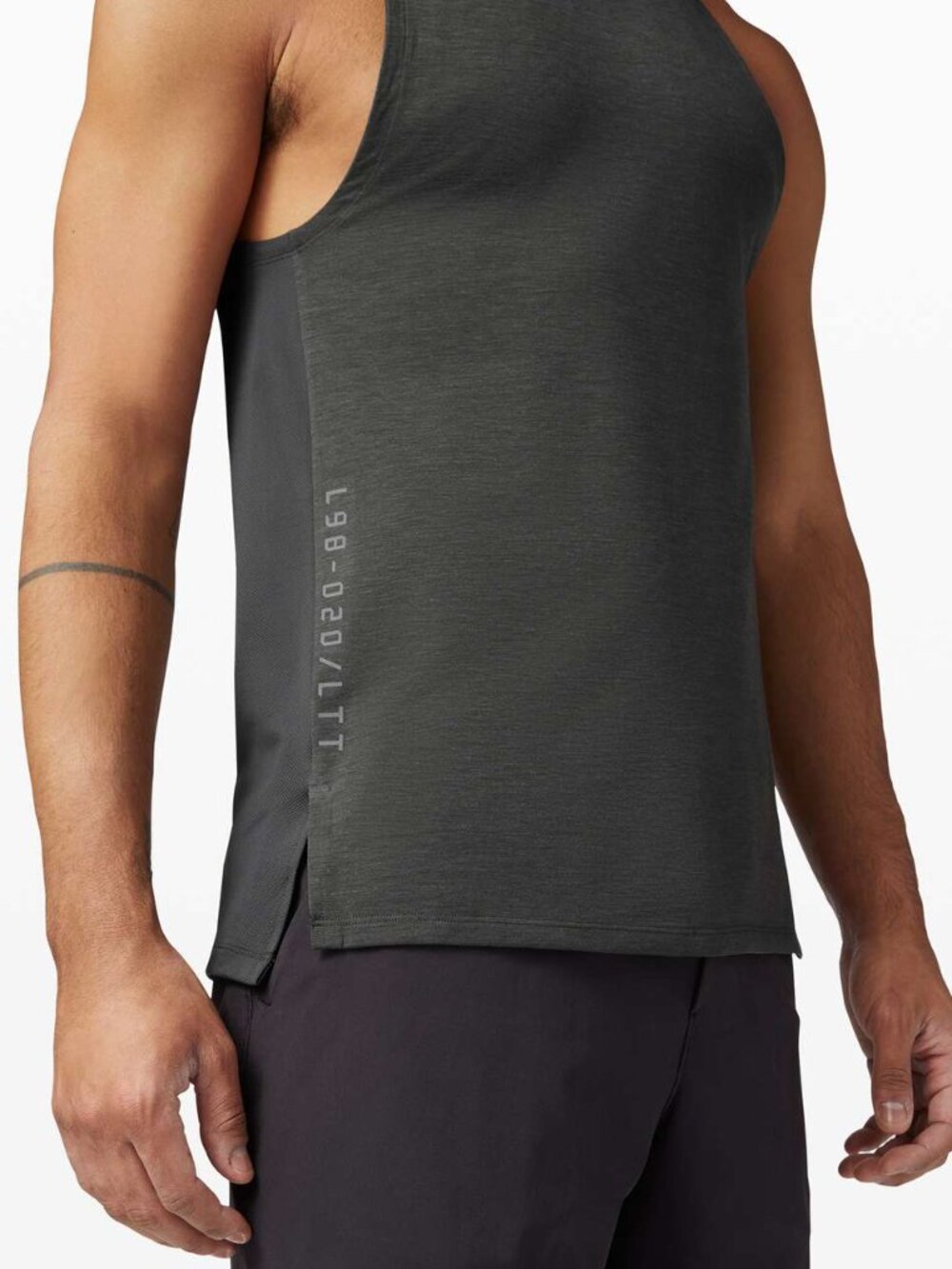 Lululemon Always Agile Tank deep green and graphite  grey    XL MINT CONDITION